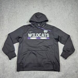 Nike Hoodie Mens Size Medium Dri Fit Kansas State Wildcats  Sweatshirt Pullover